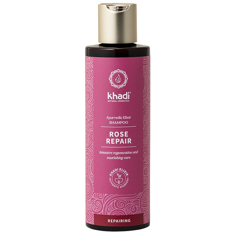 Khadi - Ayurvedisches Shampoo Regenerierung & Pflege Rose BIO 200ml