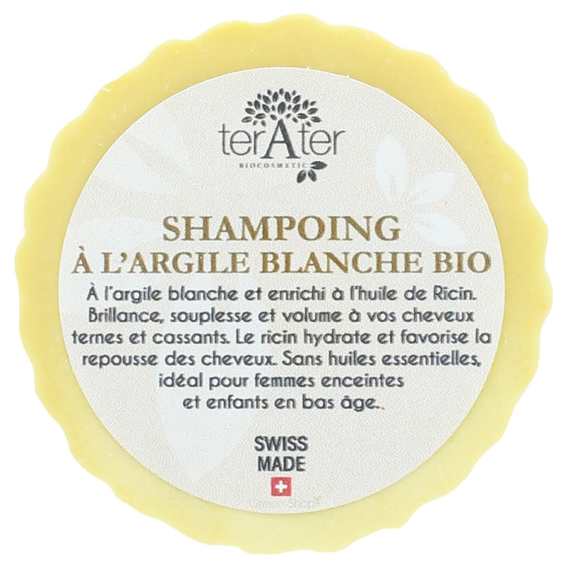 Festes Shampoo weißer Tonerde BIO