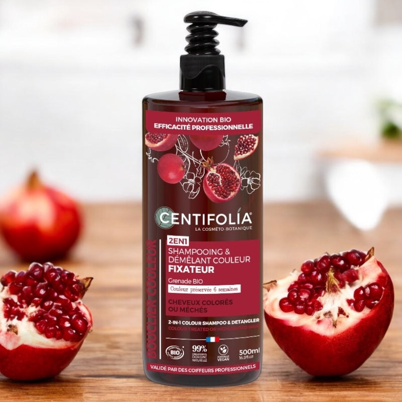 Centifolia - Shampooing & démêlant couleur BIO grenade 500ml