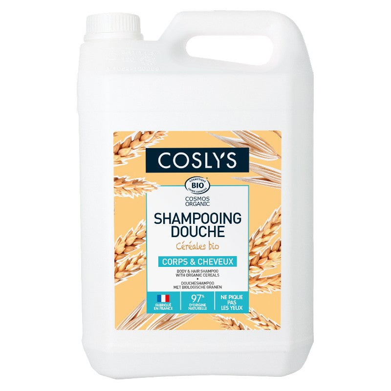 Coslys - Shampooing douche BIO céréales 5l