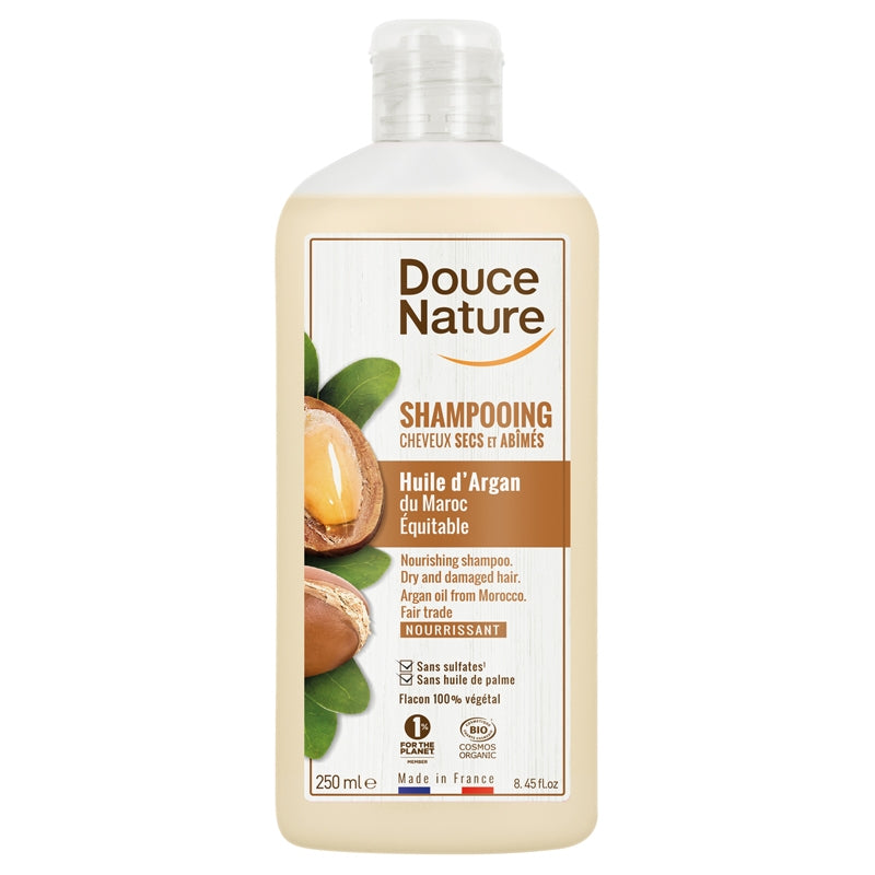 Douce Nature - Nährendes Shampoo für trockenes Haar Argan BIO 250ml