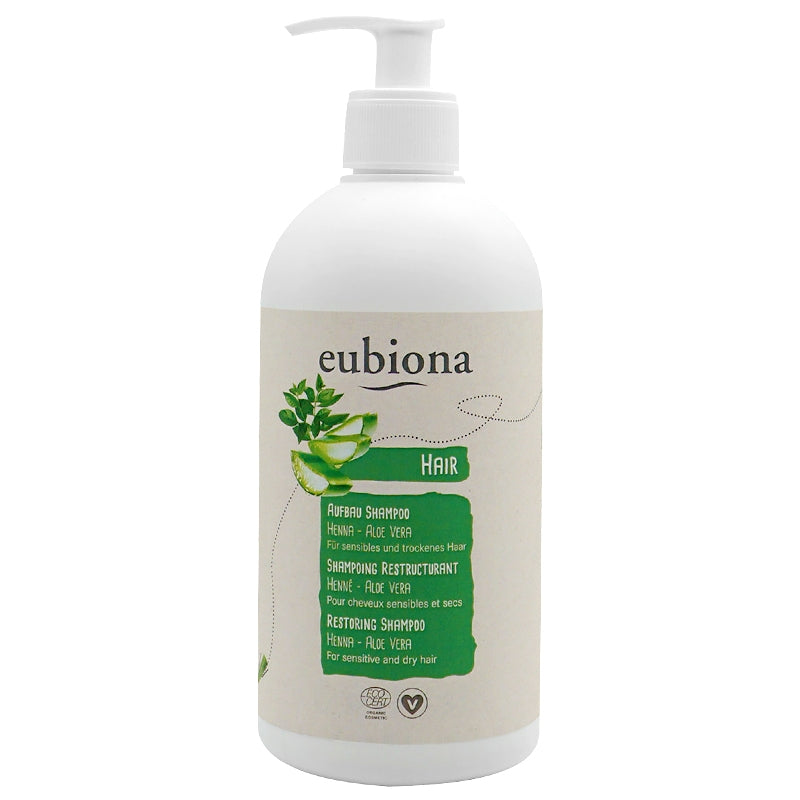Eubiona - Shampooing restructurant BIO henné & aloe vera 500ml