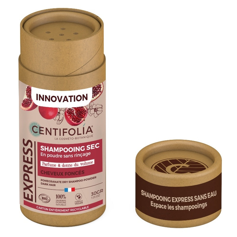Centifolia - Shampooing sec en poudre sans rinçage BIO grenade 30g