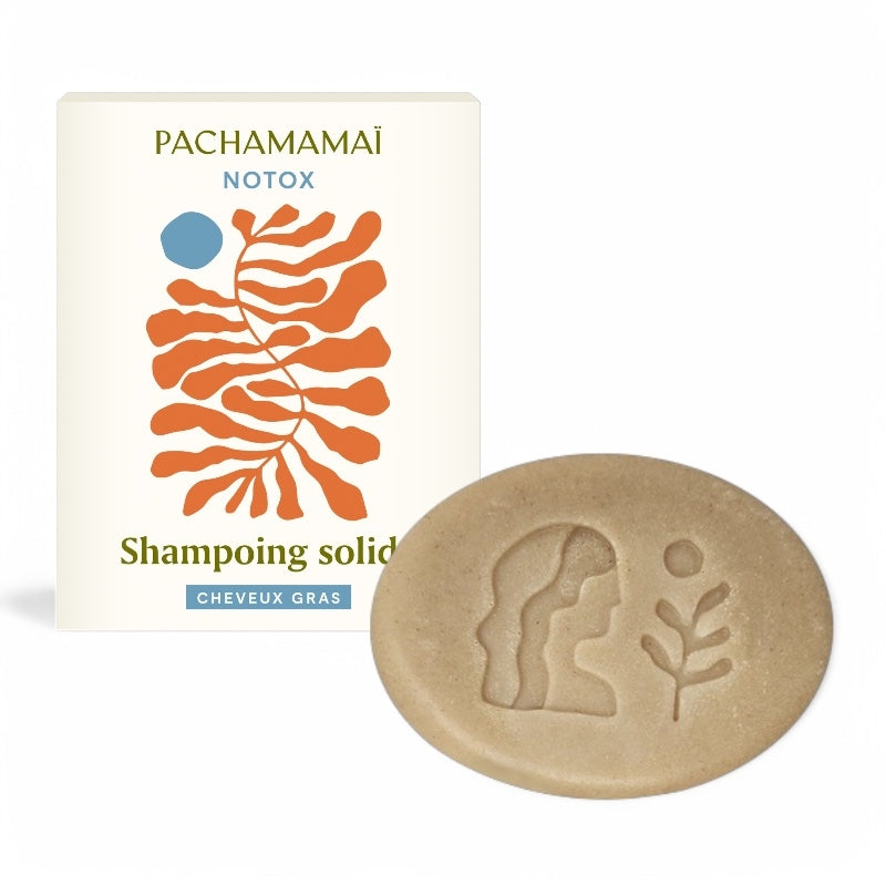 Shampooing solide cheveux gras rhassoul - 75ml - Pachamamaï