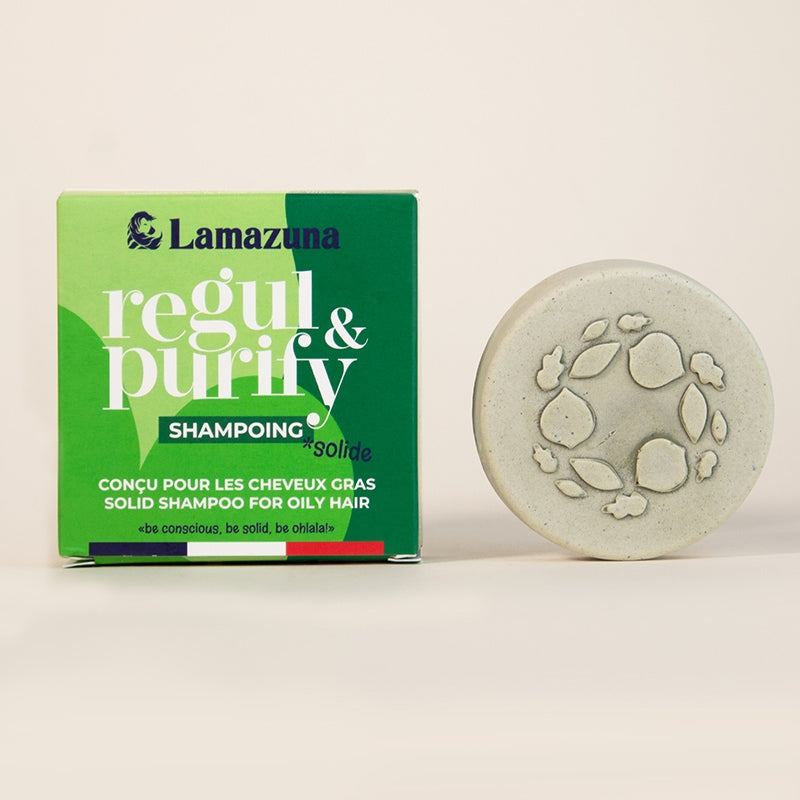 Festes Shampoo für fettiges Haar Spirulina & grüne Tonerde