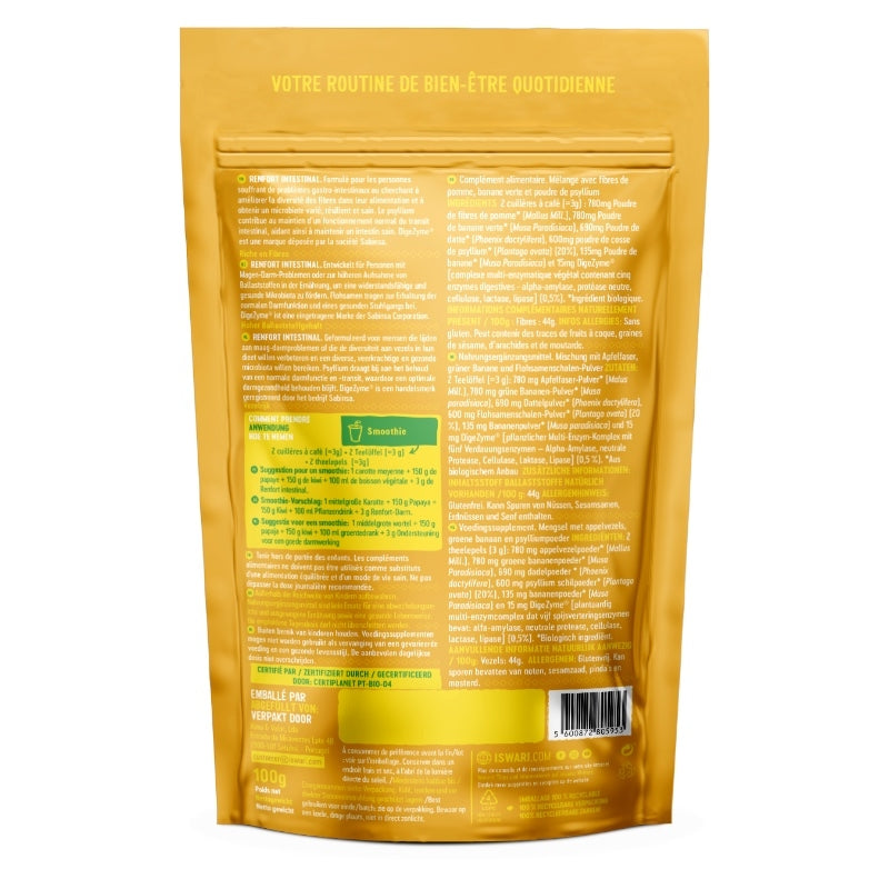 Iswari - Bio-Flohsamen-Bananen-Booster-Smoothie - 100g 100g