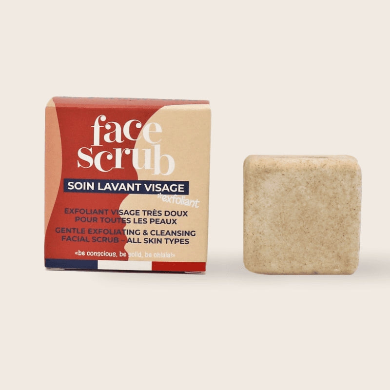 Soin lavant exfoliant visage solide argile