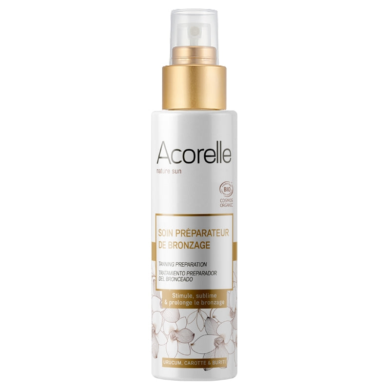 Acorelle - Soin préparateur de bronzage bio urucum, carotte & buriti 100ml