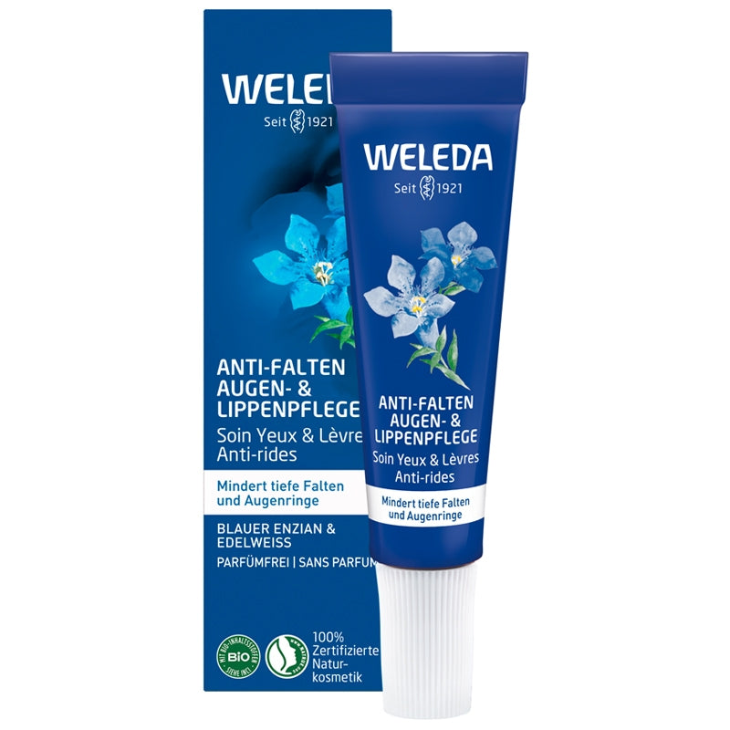 Anti-Falten Augen- & Lippenpflege Blauer Enzian & Edelweiß BIO