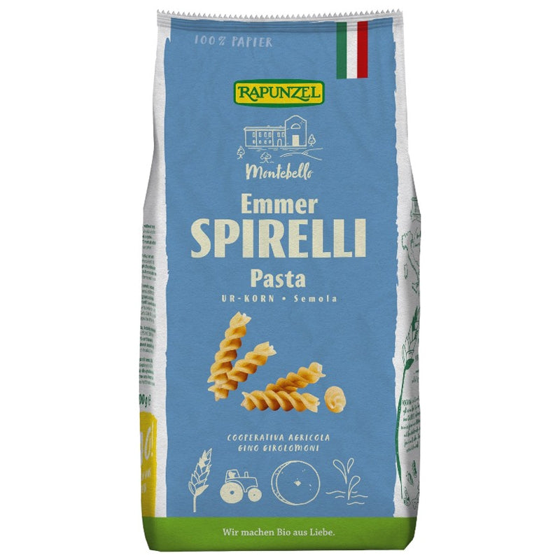 Spirelli aus Bio-Emmergrieß - 500 g - Rapunzel
