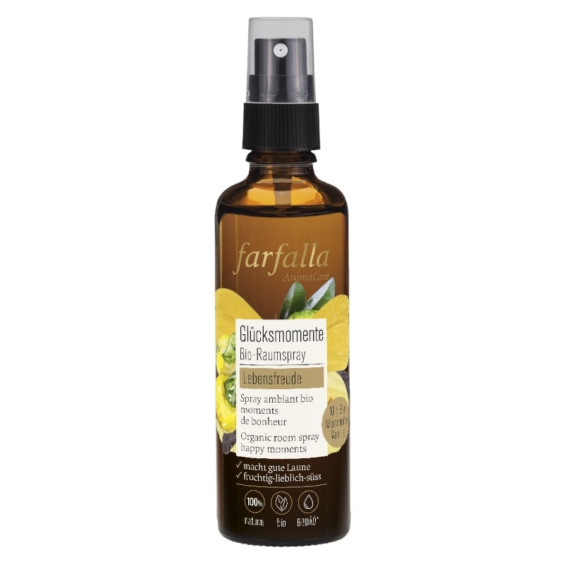 Farfalla - Spray ambiant Moments de bonheur BIO vanille & mandarine 75ml