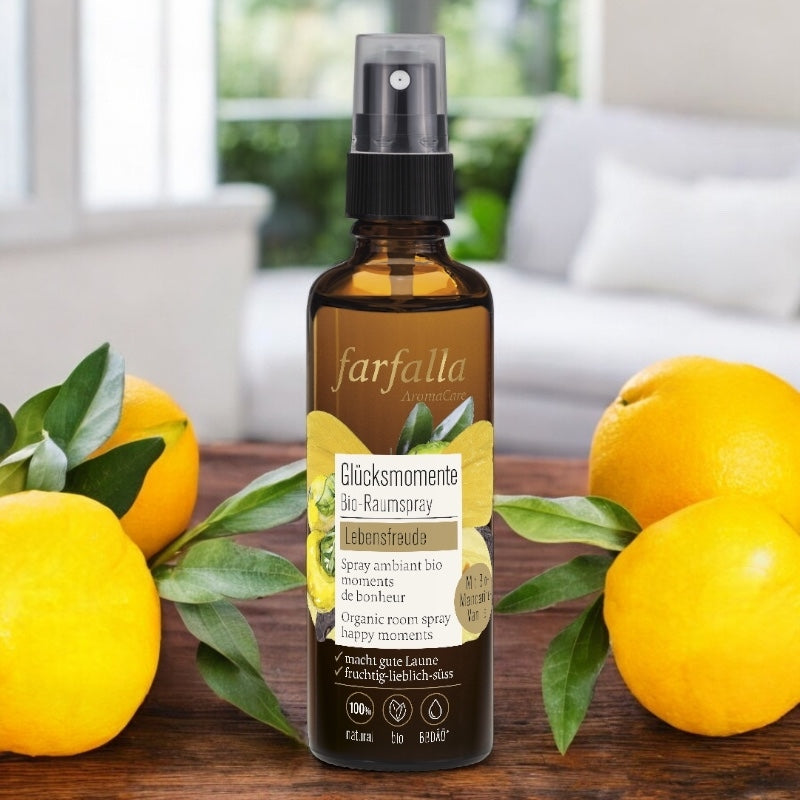 Farfalla - Spray ambiant Moments de bonheur BIO vanille & mandarine 75ml