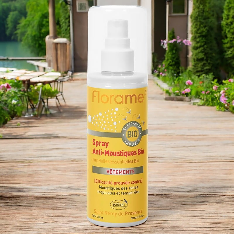 Florame - Spray anti-moustiques vêtements BIO 90ml