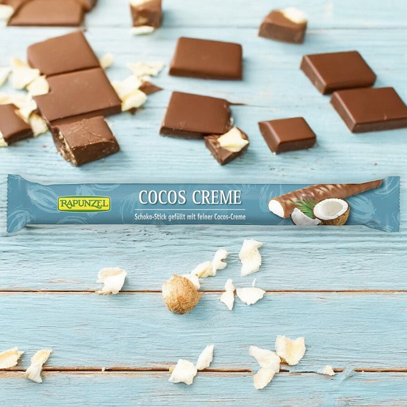 Stick chocolat au lait fourré à la crème de coco BIO
