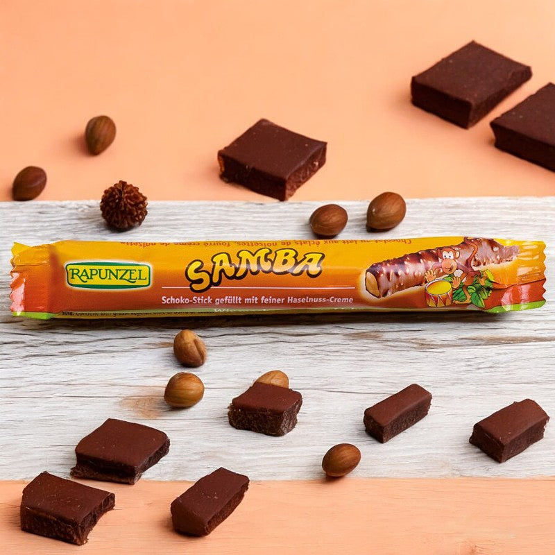 Stick chocolat au lait fourré à la crème de noisettes BIO