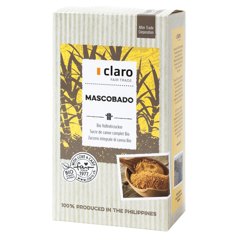 Claro - Sucre de canne complet BIO Mascobado 500g