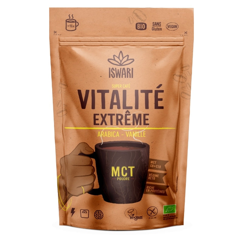 Iswari - Super café vitalité extrême arabica & vanille BIO 125g