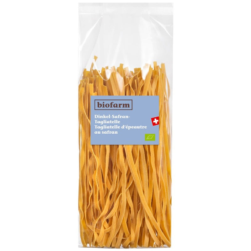 Biofarm - Bio-Dinkel-Tagliatelle mit Safran 350g