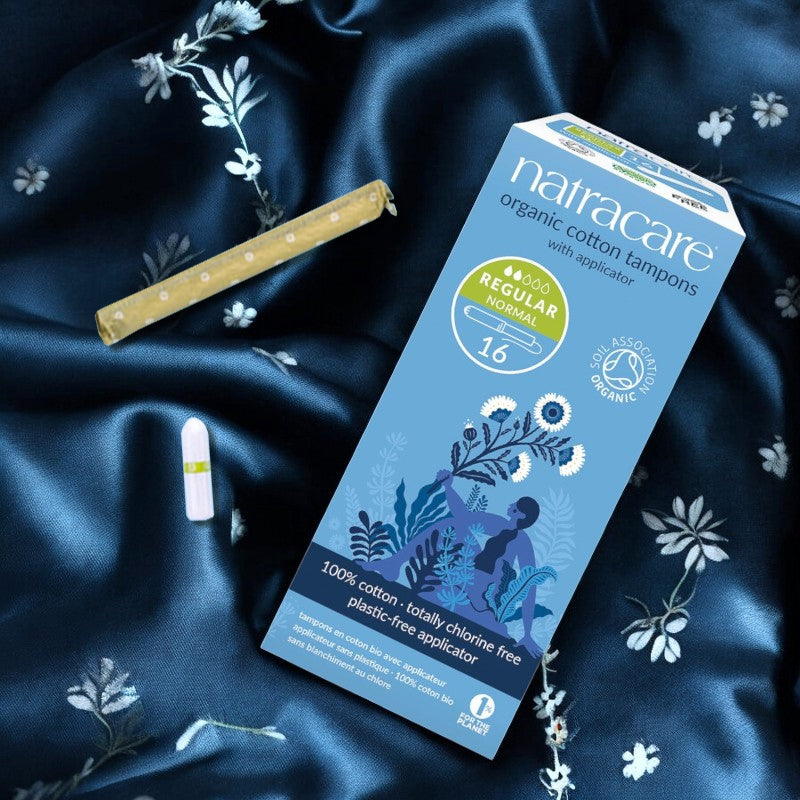 Tampons bio avec applicateur carton Regular flux léger à moyen Natracare - 16 pièces