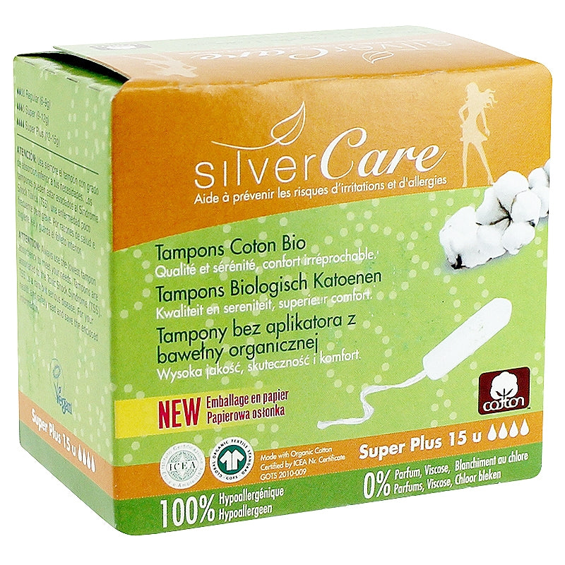Tampons sans applicateur BIO - super plus - flux fort
