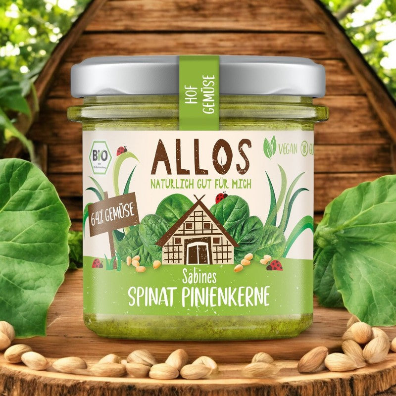 Allos - Tartinade épinards & pignons de pin BIO 135g
