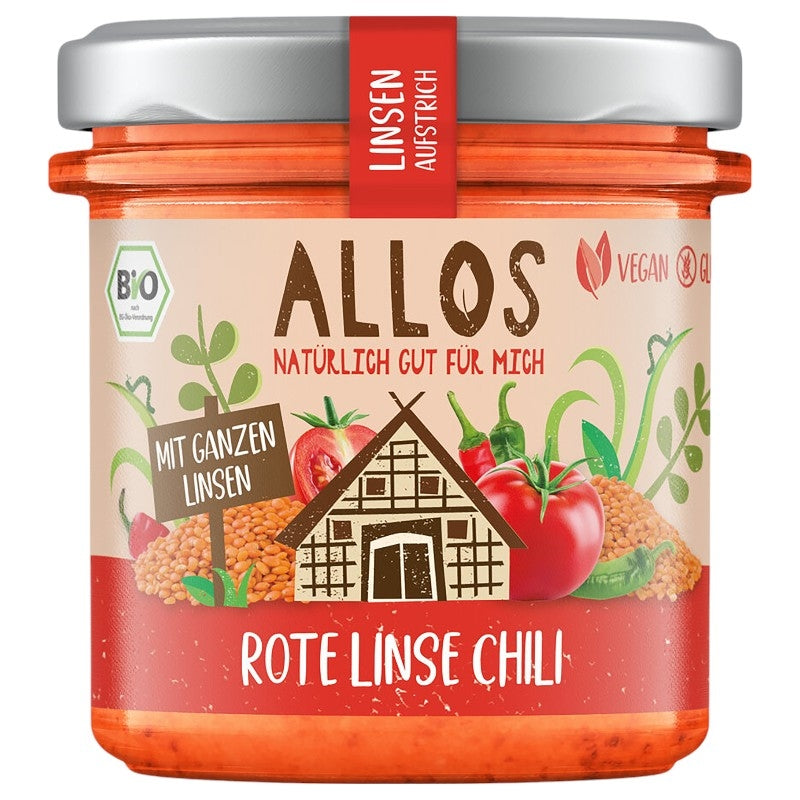 Allos - Tartinade lentilles rouges & chili BIO 140g