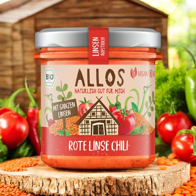 Allos - Tartinade lentilles rouges & chili BIO 140g