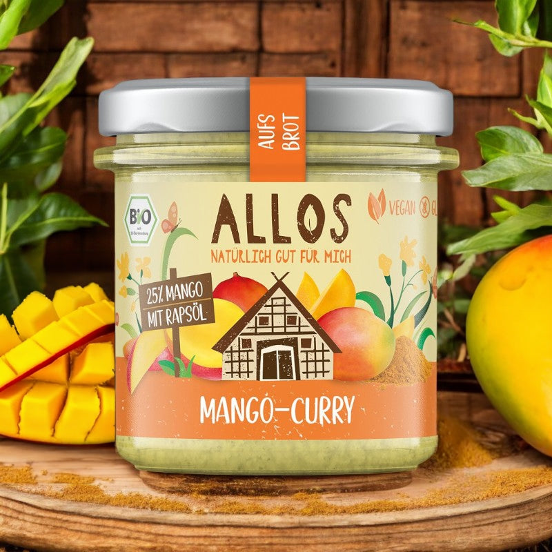 Allos - Tartinade mangue & curry BIO 140g