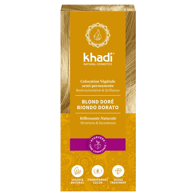 Khadi - Teinture aux plantes BIO blond doré 100g