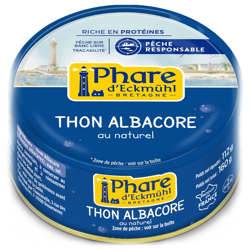 Thon albacore au naturel 160g