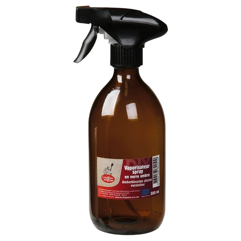 Sprühflasche aus bernsteinfarbenem Glas