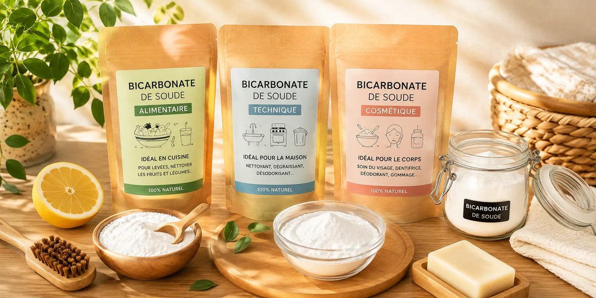 Bicarbonate de soude alimentaire, technique ou cosmétique : lequel choisir ?