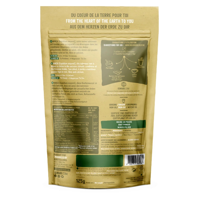Iswari - Maca en poudre bio 125g