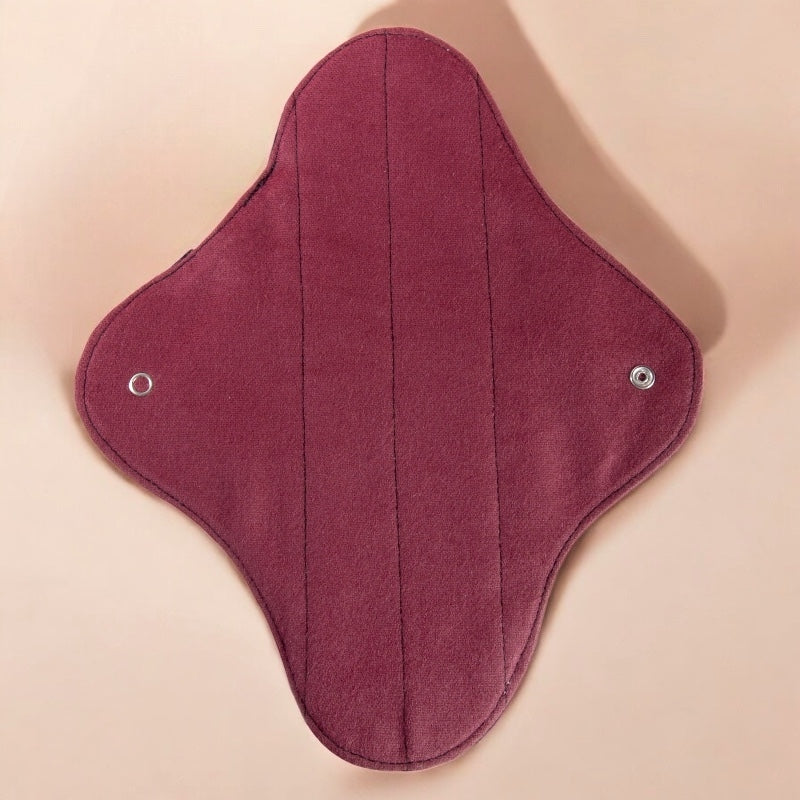Anaé - Serviettes hygiéniques lavables bio flux moyen (lot de 2, 20×24 cm)