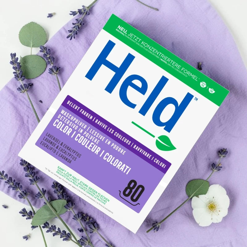Held - Lessive poudre couleur écologique lavande & eucalyptus 4kg