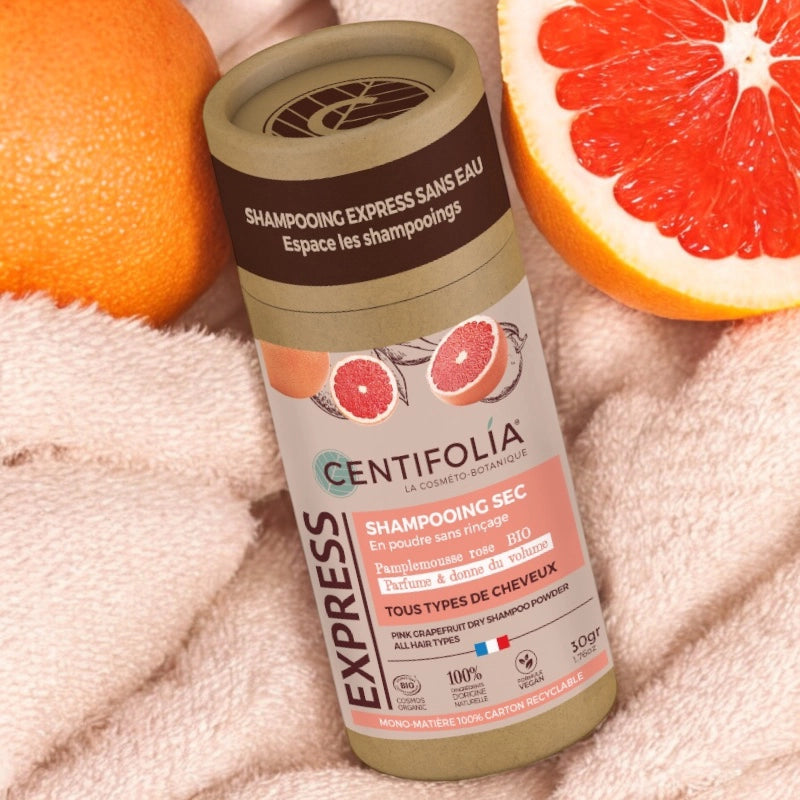 Centifolia - Trockenshampoo Pulver ohne Ausspülen Rosa Grapefruit BIO 30g