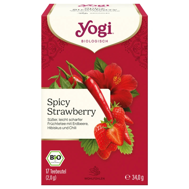 Kräutertee Erdbeere, Hibiskus & Chili Spicy Strawberry BIO