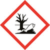 Pictogramme de dange avec un poisson mort