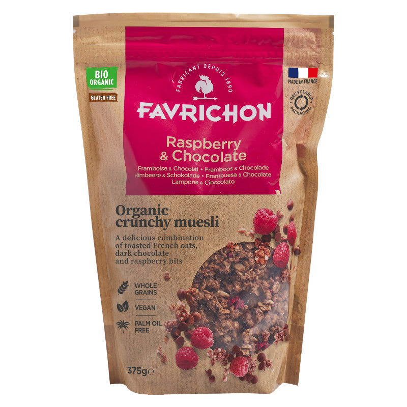 Favrichon - Müesli croustillant framboise & chocolat BIO 375g