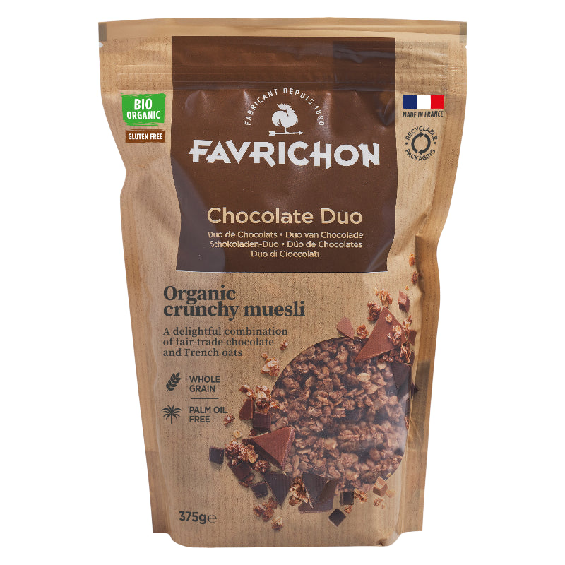 Favrichon - Müesli croustillant duo de chocolats BIO 375g