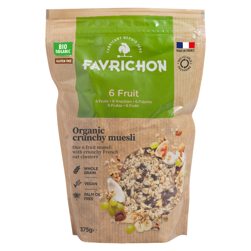 Favrichon - Müesli croustillant 6 fruits BIO 375g