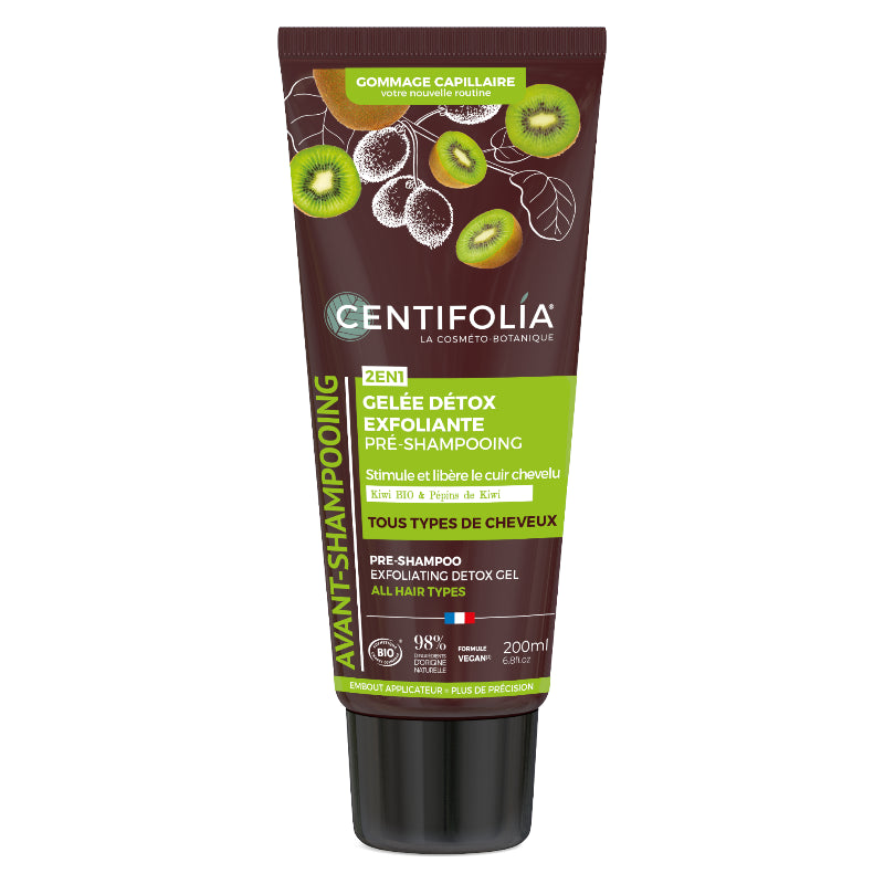 Centifolia - Gelée purifiante exfoliante avant shampooing kiwi BIO 200ml