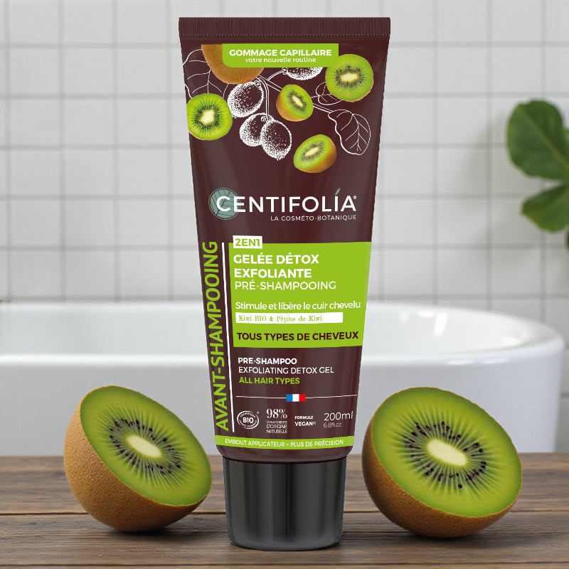 Centifolia - Gelée purifiante exfoliante avant shampooing kiwi BIO 200ml