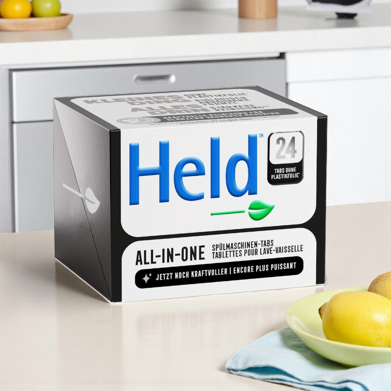 Held - Tablettes lave-vaisselle tout en un écologiques citron 420g