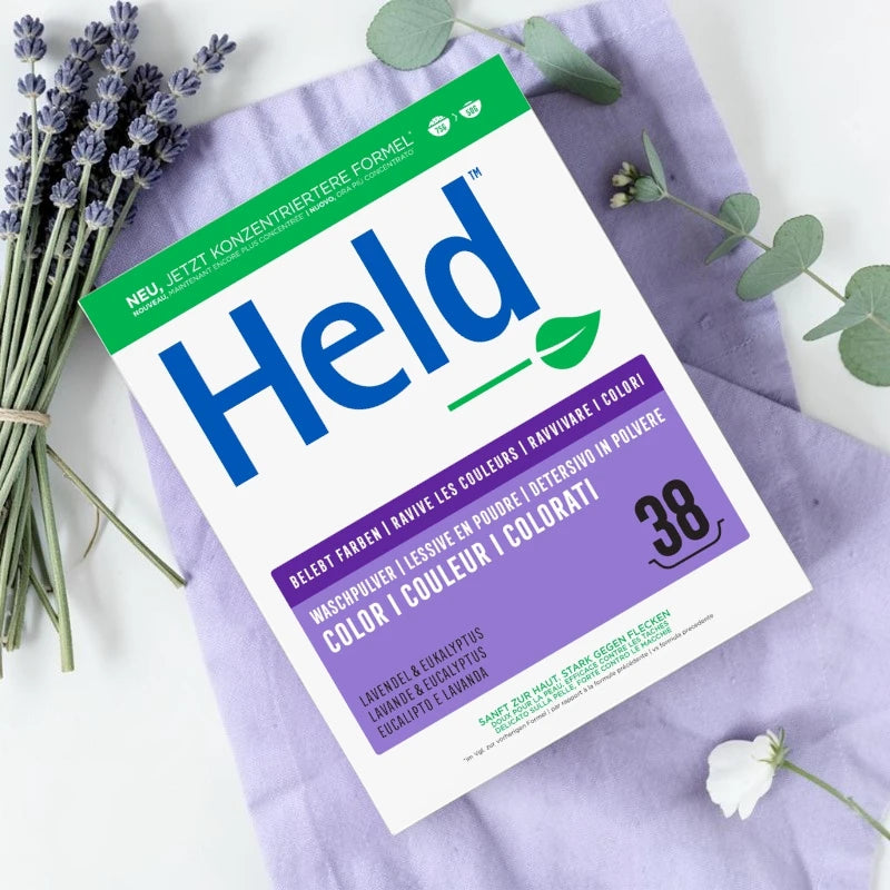 Held - Ökologisches Farbwaschmittel Lavendel & Eukalyptus 1,9kg