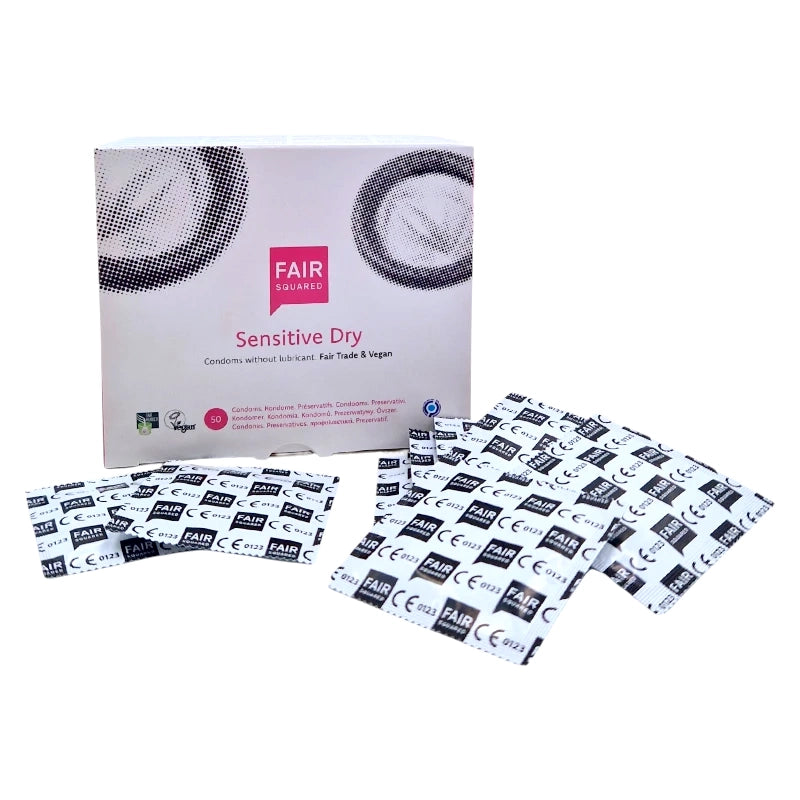 Fair Squared - Préservatifs Sensitive Dry naturels - pack 50 pièces