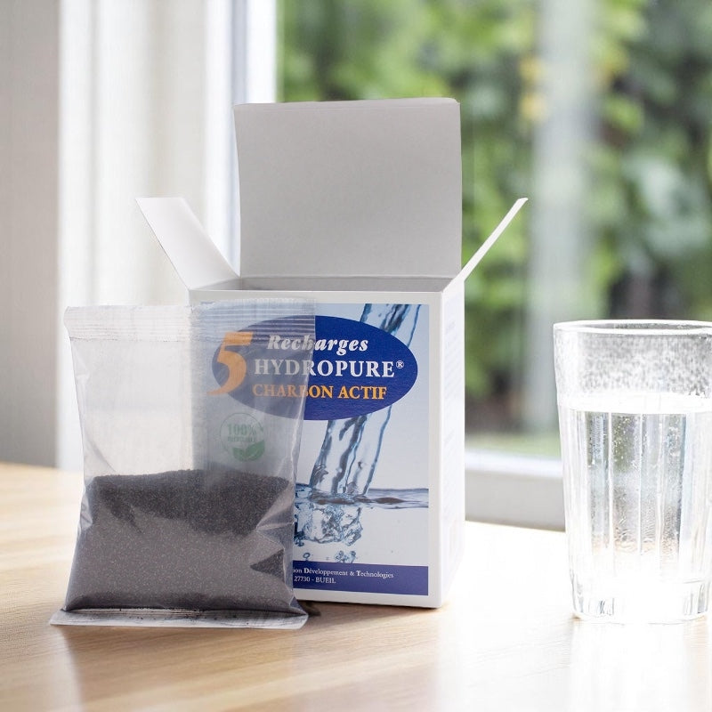 Hydropure - 5 Nachfüllpackungen für Aktivkohlefilter