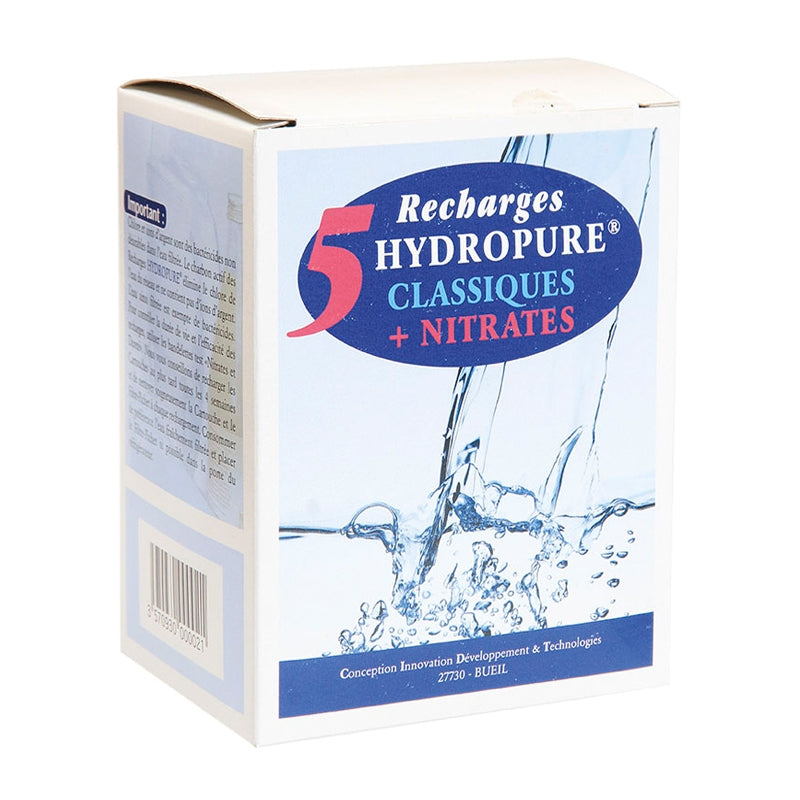 Hydropure - 5 recharges universelles classiques + nitrates 5x125ml