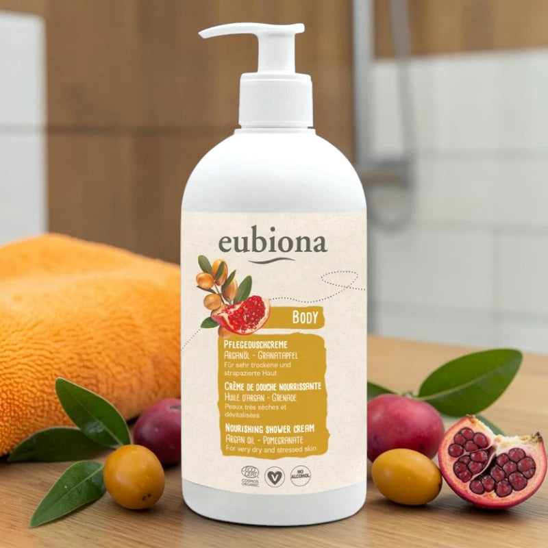 Eubiona - Nährende Duschcreme Argan & Granatapfel BIO - 500ml