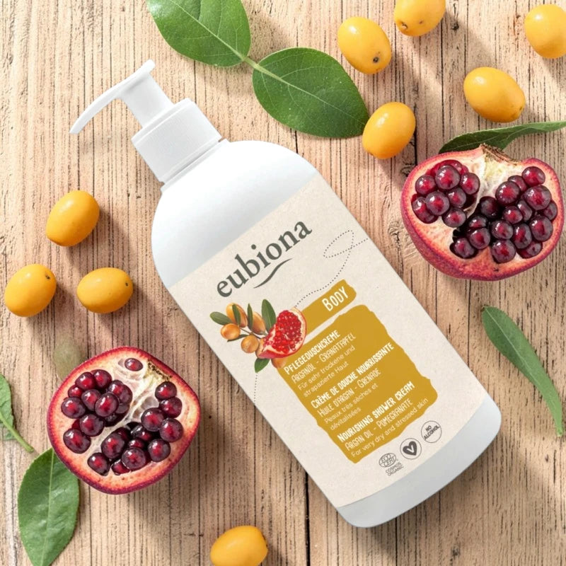 Eubiona - Nährende Duschcreme Argan & Granatapfel BIO - 500ml